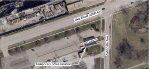 A map of ALRW temporary location.